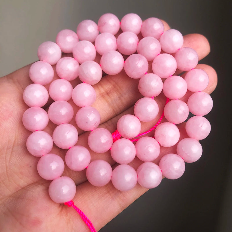 Pink Cat Eye Angelite Beads Persian Jades Jewelry Making Round Spacer Beads