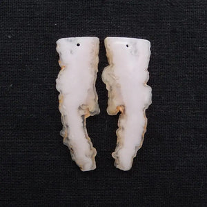 Natural Pink Opal Nugget Earring Bead 49x18x3mm 8g