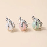 Pink Quartz Malachite Bead Dragon Claw Wraps Alloy Pendants Charms