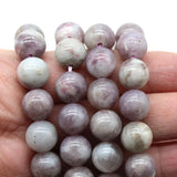 Plum Blossom Tourmaline Round Beads 6/8/10mm