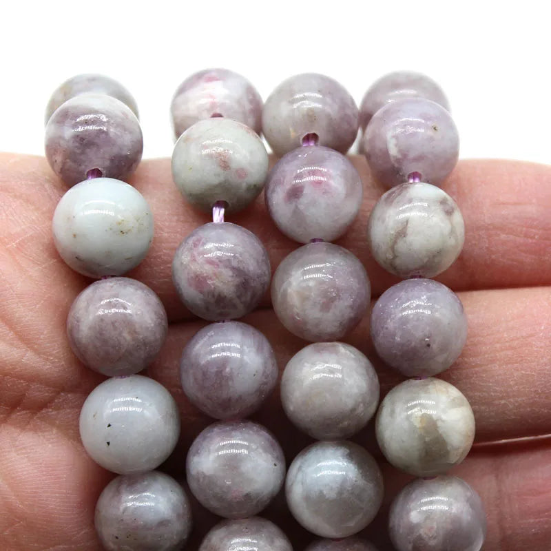 Plum Blossom Tourmaline Round Beads 6/8/10mm