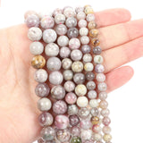 Plum Tourmaline Round Spacer Bead Jewelry Making DIY Necklace Bracelet 6/8/10MM