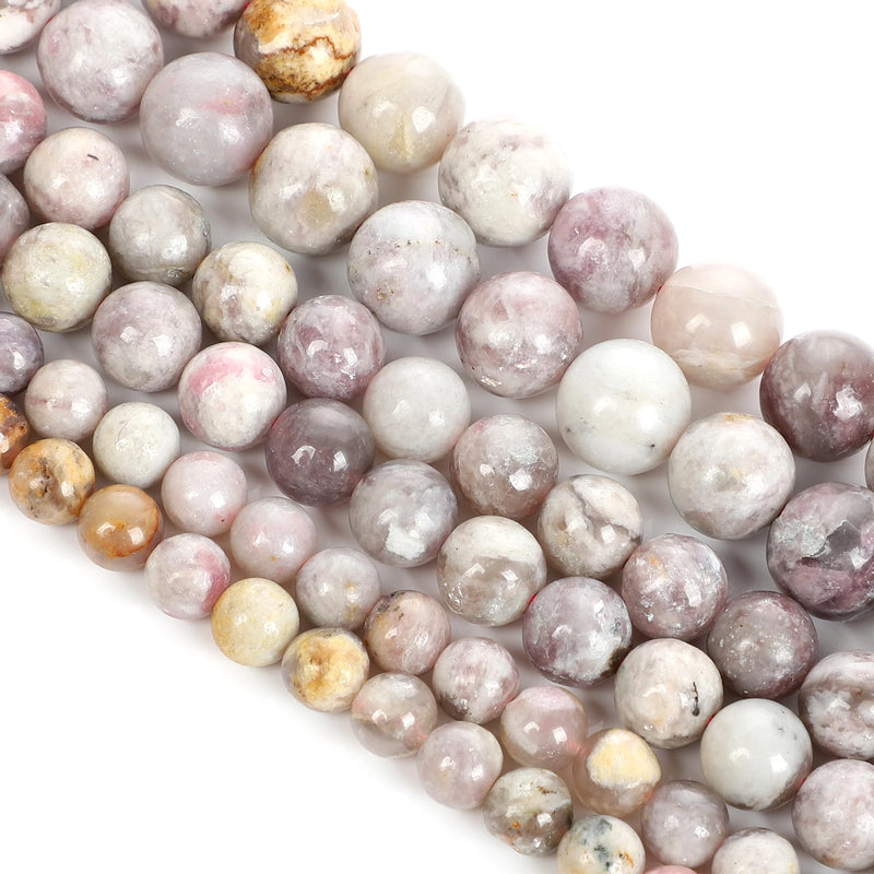 Plum Tourmaline Round Spacer Bead Jewelry Making DIY Necklace Bracelet 6/8/10MM