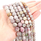 Plum Tourmaline Round Spacer Bead Jewelry Making DIY Necklace Bracelet 6/8/10MM
