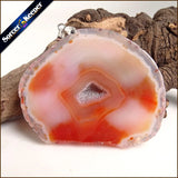 Polished Agate Geode Quartz Crystal Cluster Druzy Drusy Spec