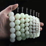 Glow In The Dark Stone Punk Bracelet Charm Beads Bracelet