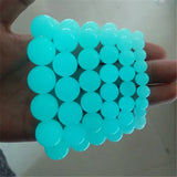 Glow In The Dark Stone Punk Bracelet Charm Beads Bracelet