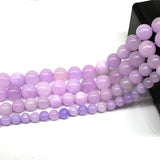 Purple Chalcedony Jades Loose Spacer Beads 4-12mm