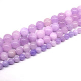 Purple Chalcedony Jades Loose Spacer Beads 4-12mm