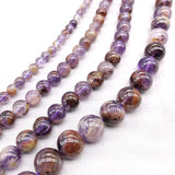 Purple Ghost Quartz Round Spacer Beads Strand 15'' 6 8 10 12mm
