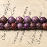 Natural Stone Purple Sediment Jaspers Beads 15''