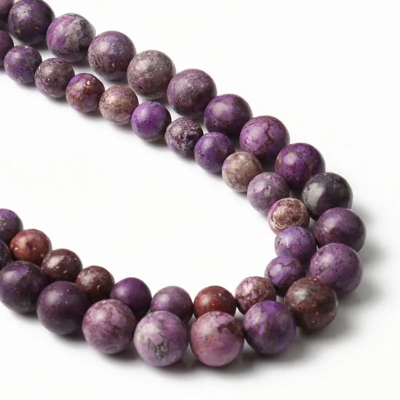 Natural Stone Purple Sediment Jaspers Beads 15''