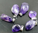 Natural Stone Purple Quartz Crystal Pendant for Women Jewelry Making
