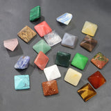 Green Aventurine Healing Chakra Opal Malachite Pyramid Home Ornament