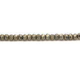 Pyrite Small Beads Faceted Abacus Shape 1.6x2/2x3/2x4mm Jewelry Making