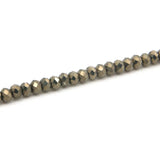 Pyrite Small Beads Faceted Abacus Shape 1.6x2/2x3/2x4mm Jewelry Making