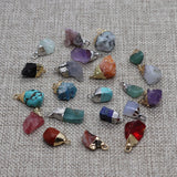 Quartz Crystal Pendant Pine Agate DIY Jewelry Making
