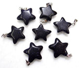 Stone Quartz Crystal Lapis Tiger Eye Pendant Charm Set 12pcs