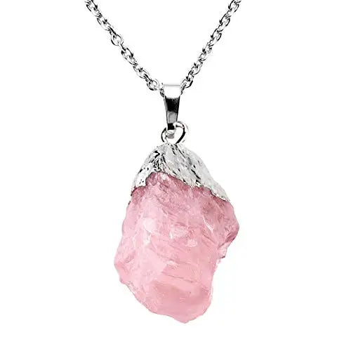 Natural Stone Quartz Crystal Necklace & Pendant Healing Stones Beads Necklaces