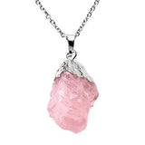 Natural Stone Quartz Crystal Necklace & Pendant Healing Stones Beads Necklaces