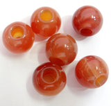 Quartz Crystal Round Big Hole Beads 12*14MM Pendant for DIY Jewelry Making