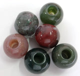 Quartz Crystal Round Big Hole Beads 12*14MM Pendant for DIY Jewelry Making