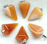 Natural Stone Charms Pendant 24pcs for DIY Necklace Making