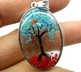 Chakra Reiki Healing Tree Pendant for Jewelry Making