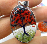 Chakra Reiki Healing Tree Pendant for Jewelry Making