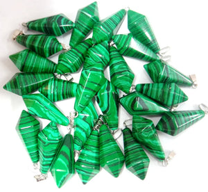 12PCS Natural Stone Quartz Crystal Pendant for DIY Jewelry Making