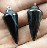 Stone Quartz Crystal Turquoises Tiger Eye Hexagonal Pendants