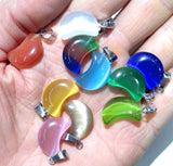Natural Stone Quartz Crystal Turquoises Charms Pendants for DIY Jewelry Making