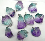 Natural Stone Quartz Crystal Tiger Eye Turquoises Charms Pendants