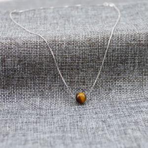 Natural Stone Quartz Tiger Eye Pendants Necklace