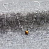 Natural Stone Quartz Tiger Eye Pendants Necklace