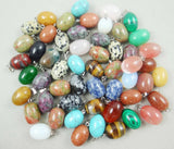 Natural Stone Quartz Crystal Oval Pendant for DIY Jewelry Making
