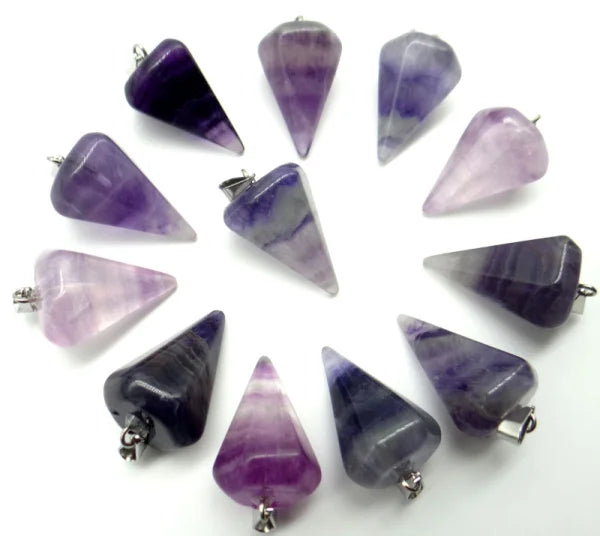 Natural Stone Charms Pendant DIY Jewelry Making Necklace 24pcs