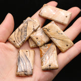 Rectangle Quartz Pendant for Jewelry Making Diy Women Necklaces Earring Crafts