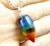7 Chakra Healing Crystal Pendant Necklace