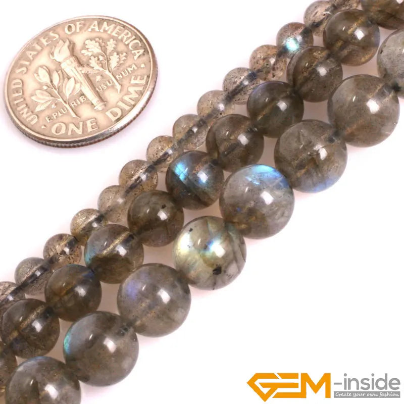 Labradorite Round Beads 15 Inch Strand for Jewelry Making DIY