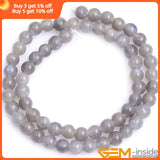 Labradorite Round Bead Strand 15 inch 2mm Big Hole Loose Beads