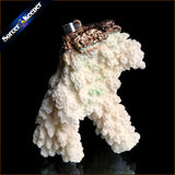Natural Coral Pendant Necklace Druzy Drusy Cluster Specimen AA287