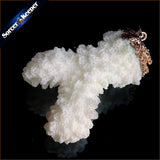 Raw Coral Pendant Necklace Druzy Drusy Elestial Skeletal Cluster Specimen AA359