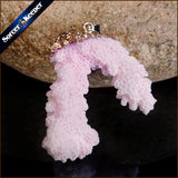 Raw Coral Pendant Necklace Druzy Drusy Elestial Cluster Specimen