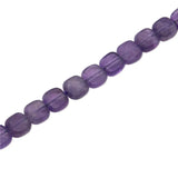 Amethyst Faceted Square 6mm Stone Beads for DIY Jewelry