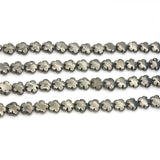 Pyrite Beads Flower Shape 12mm for Jewelry Making