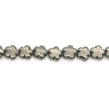 Pyrite Beads Flower Shape 12mm for Jewelry Making