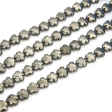 Pyrite Beads Flower Shape 12mm for Jewelry Making