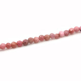 Natural Rhodochrosite Small Beads Faceted Round 2/3mm