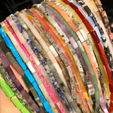 Natural Stone Rectangle Beads for Jewelry Making 15''